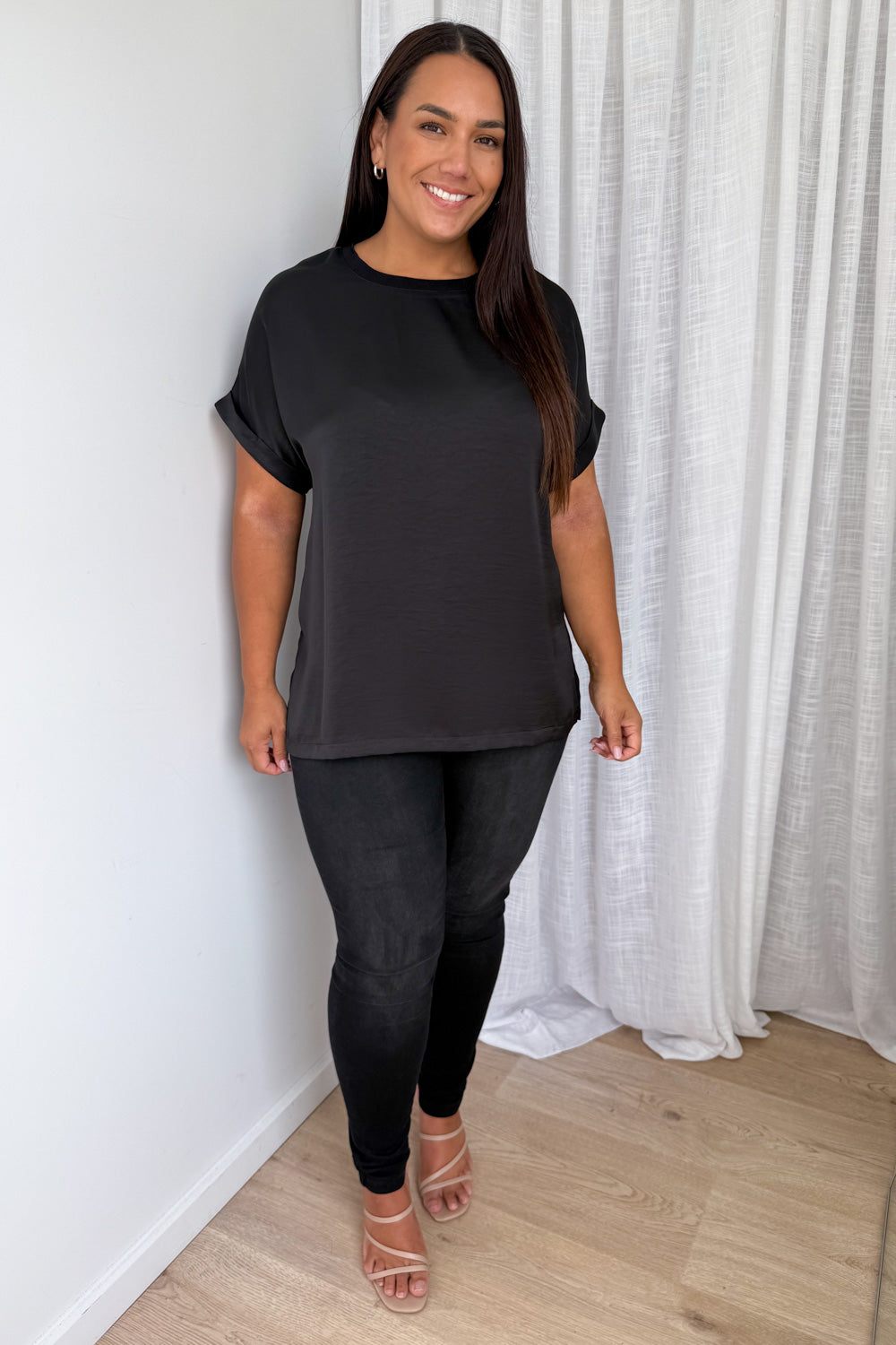 Khloe Satin Tee