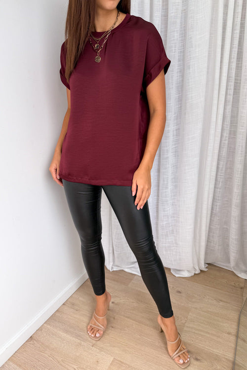 Khloe Satin Tee