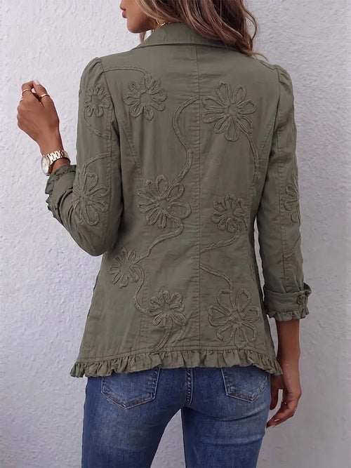 Floral Ruffled Jacket